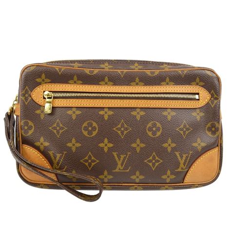 vintage louis vuitton monogram marly dragonne gm m51825 clutch bag